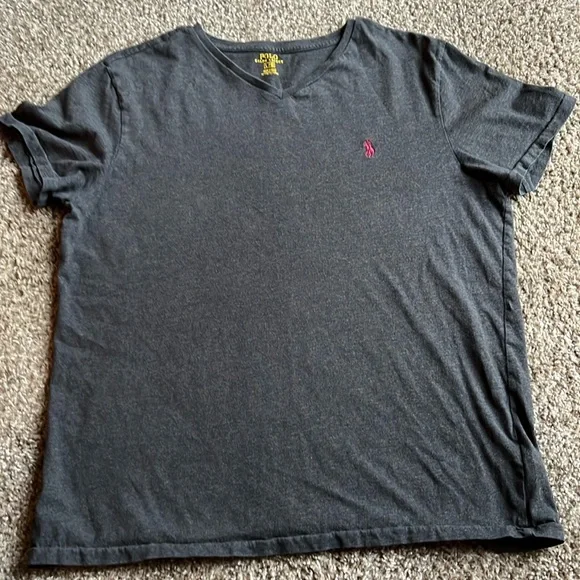 Polo Ralph Lauren vneck tshirt large - Picture 1 of 4